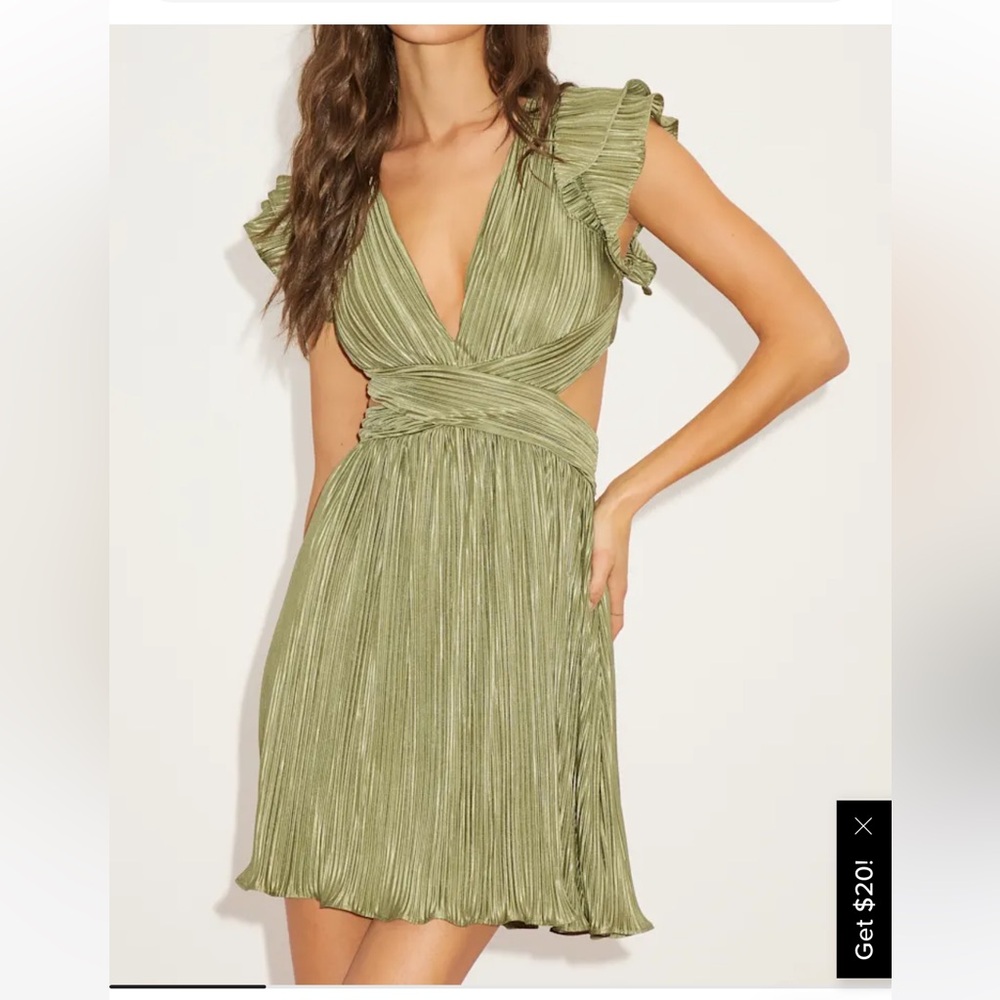 Lulu's Green Backless Dress